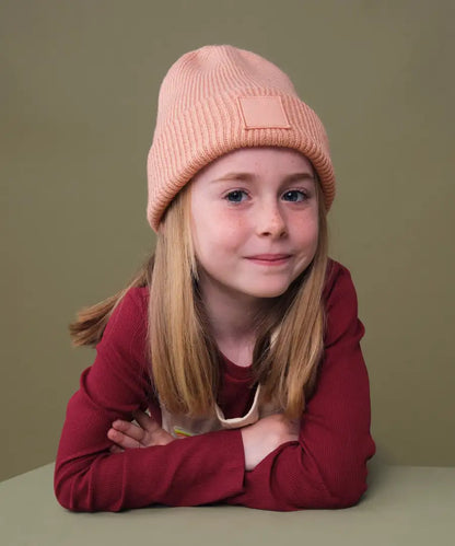 COOZO-Kids Cuff Tonal Patch Beanie