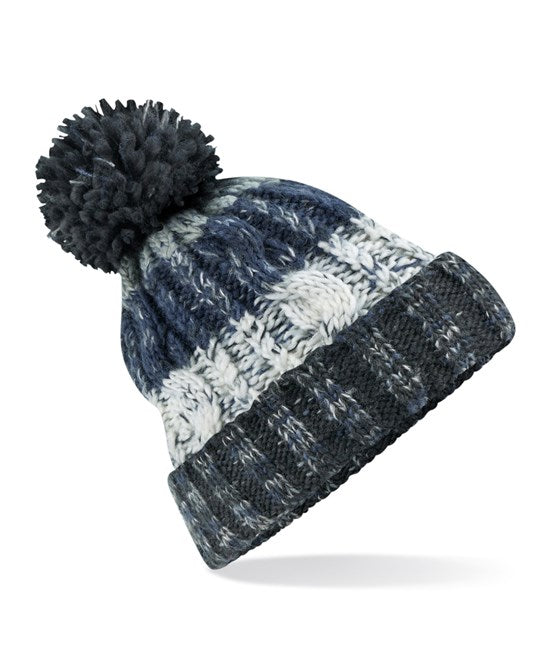 Beechfield B486 Corkscrew Pom Pom Beanie - COOZO