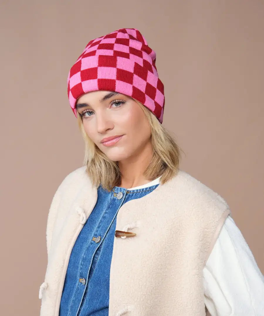 COOZO-Checkerboard Beanie