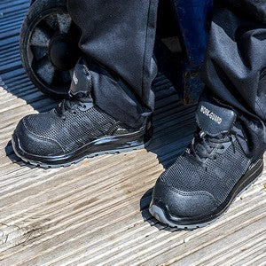COOZO-Result Unisex All Black Safety Trainer (R456X)