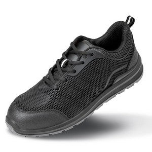 COOZO-Result Unisex All Black Safety Trainer (R456X)