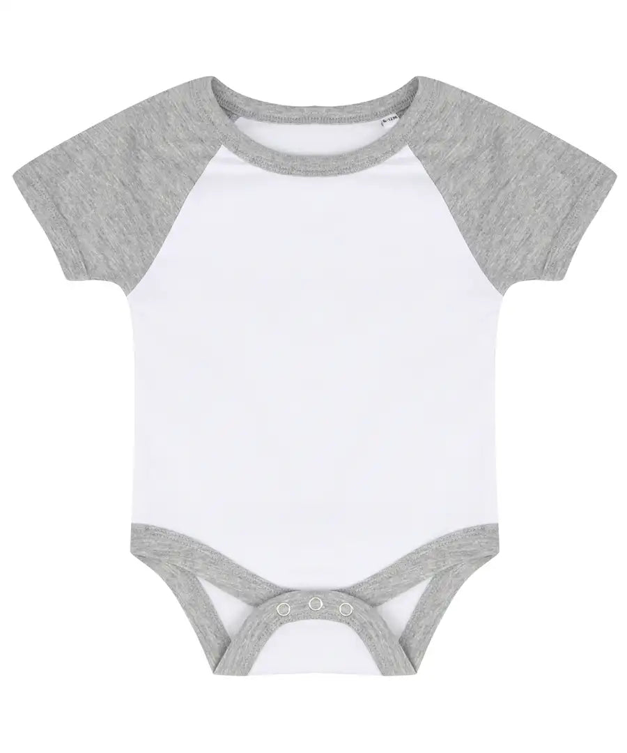 COOZO-Larkwood Essential Short Sleeve Baby Baseball Bodysuit (LW502)
