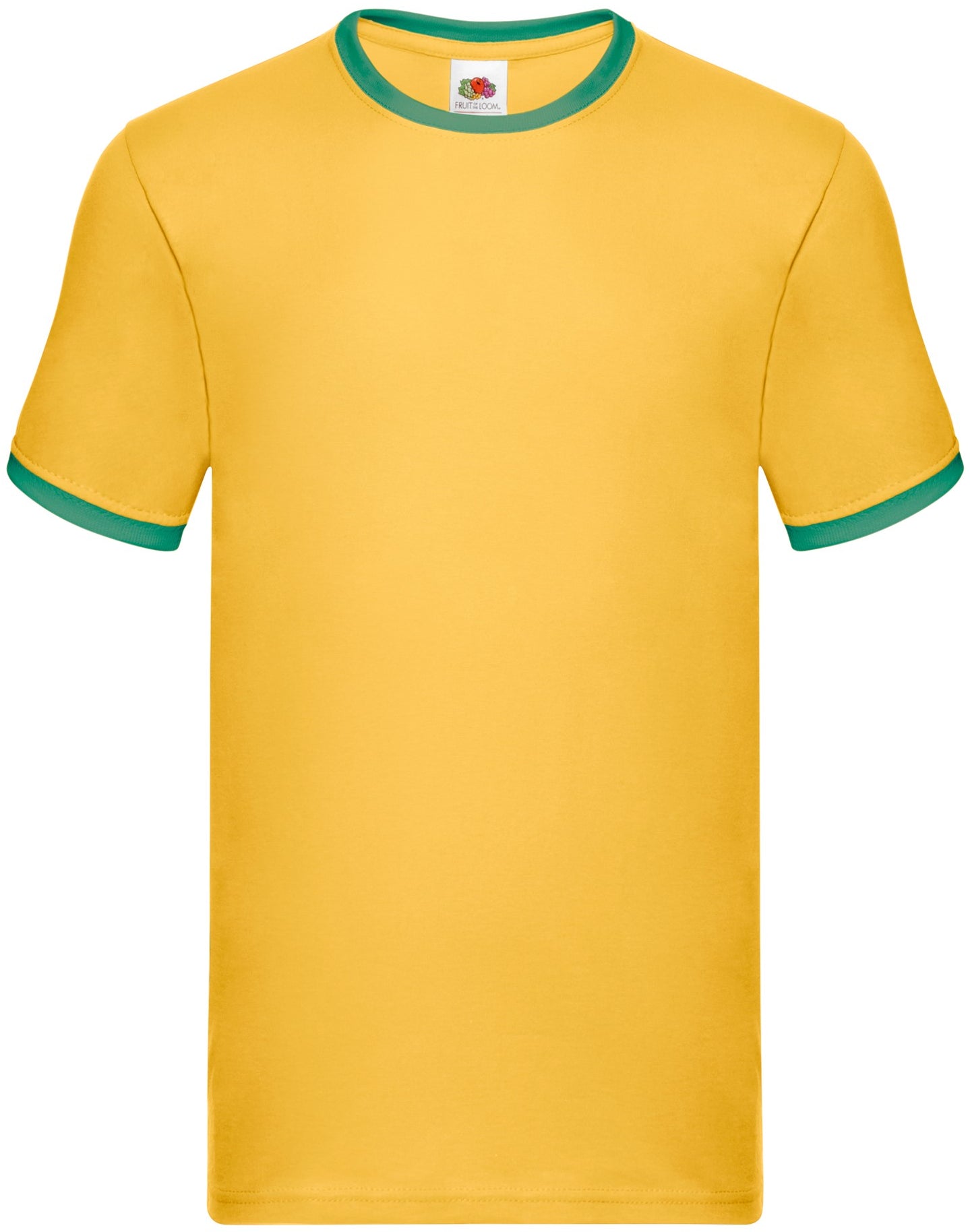 Fruit Of The Loom 61168 Adult Ringer Short Sleeve T-Shirt - COOZO