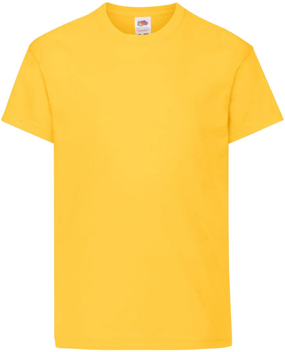 Fruit Of The Loom 61019 Kids Original Cotton Short Sleeve T-Shirt Other Color - COOZO