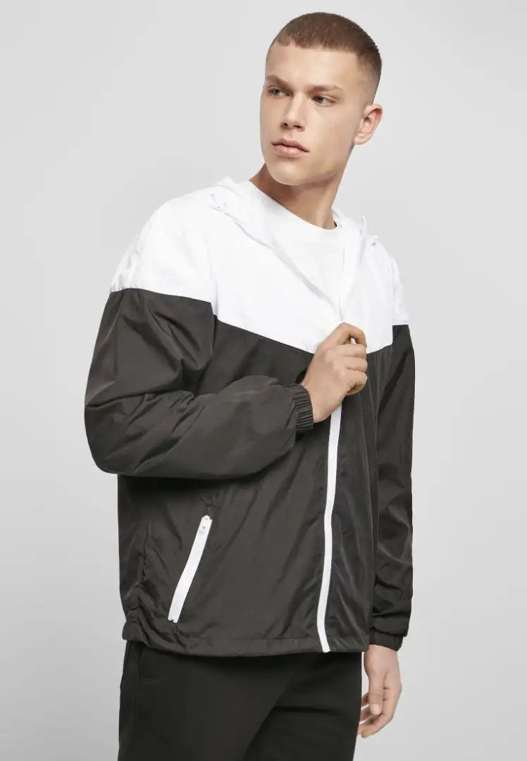 COOZO-Build your brand Two-tone tech windrunner jacket (BY129)