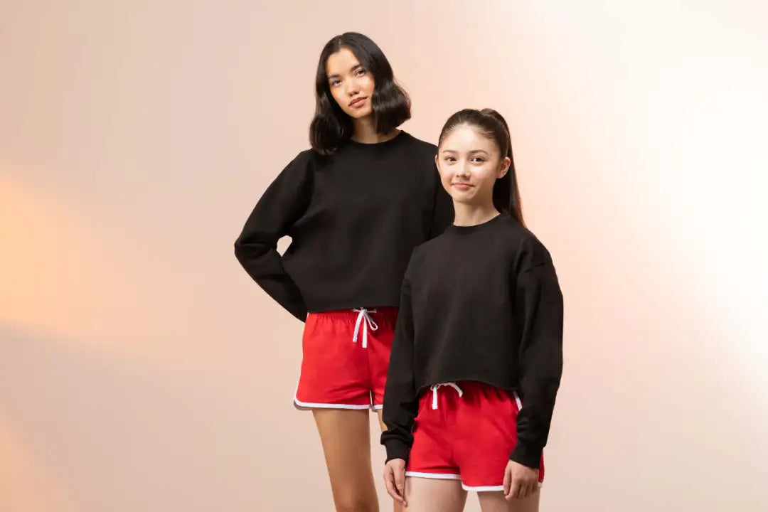 COOZO-Skinnifit Kids cropped slounge sweat (SM515)