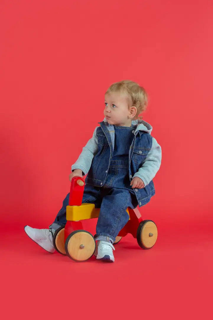 COOZO-Larkwood Denim jacket with fleece hood and sleeves (LW750)