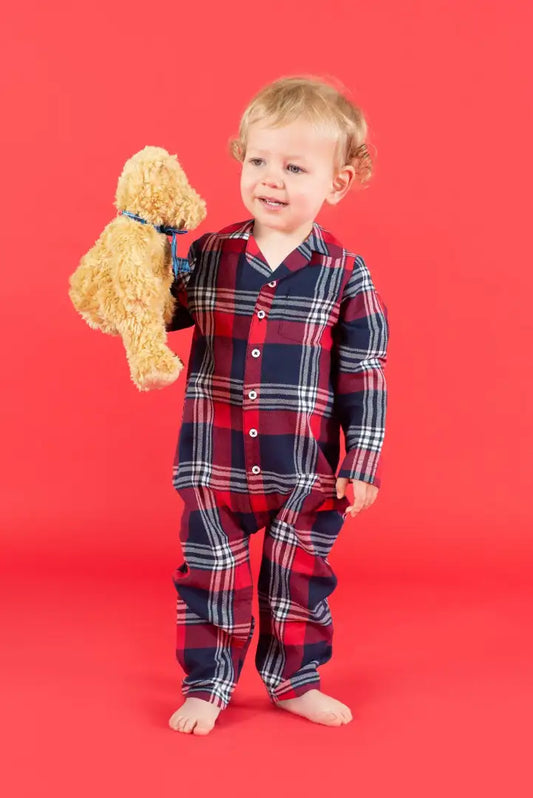 COOZO-LW74T Larkwood Baby/Toddler Tartan All In One (LW074)