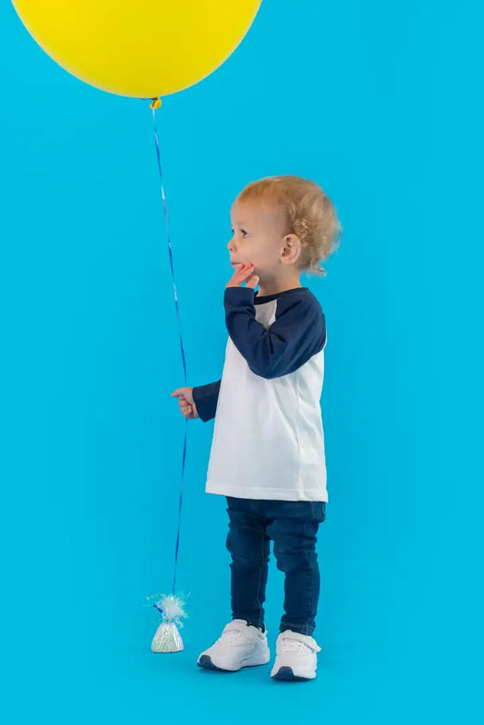 COOZO-Larkwood Baby/Toddler Long Sleeve Baseball T-Shirt (LW025)