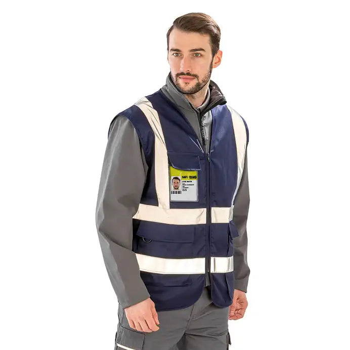 COOZO-Result Heavy duty polycotton security vest (R477X)