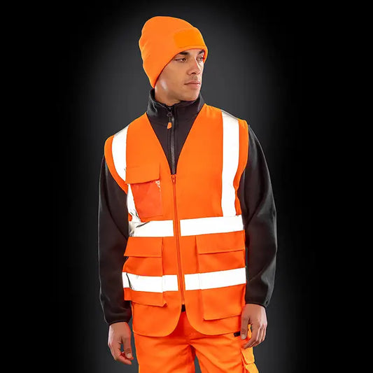 COOZO-Result Heavy duty polycotton security vest (R477X)