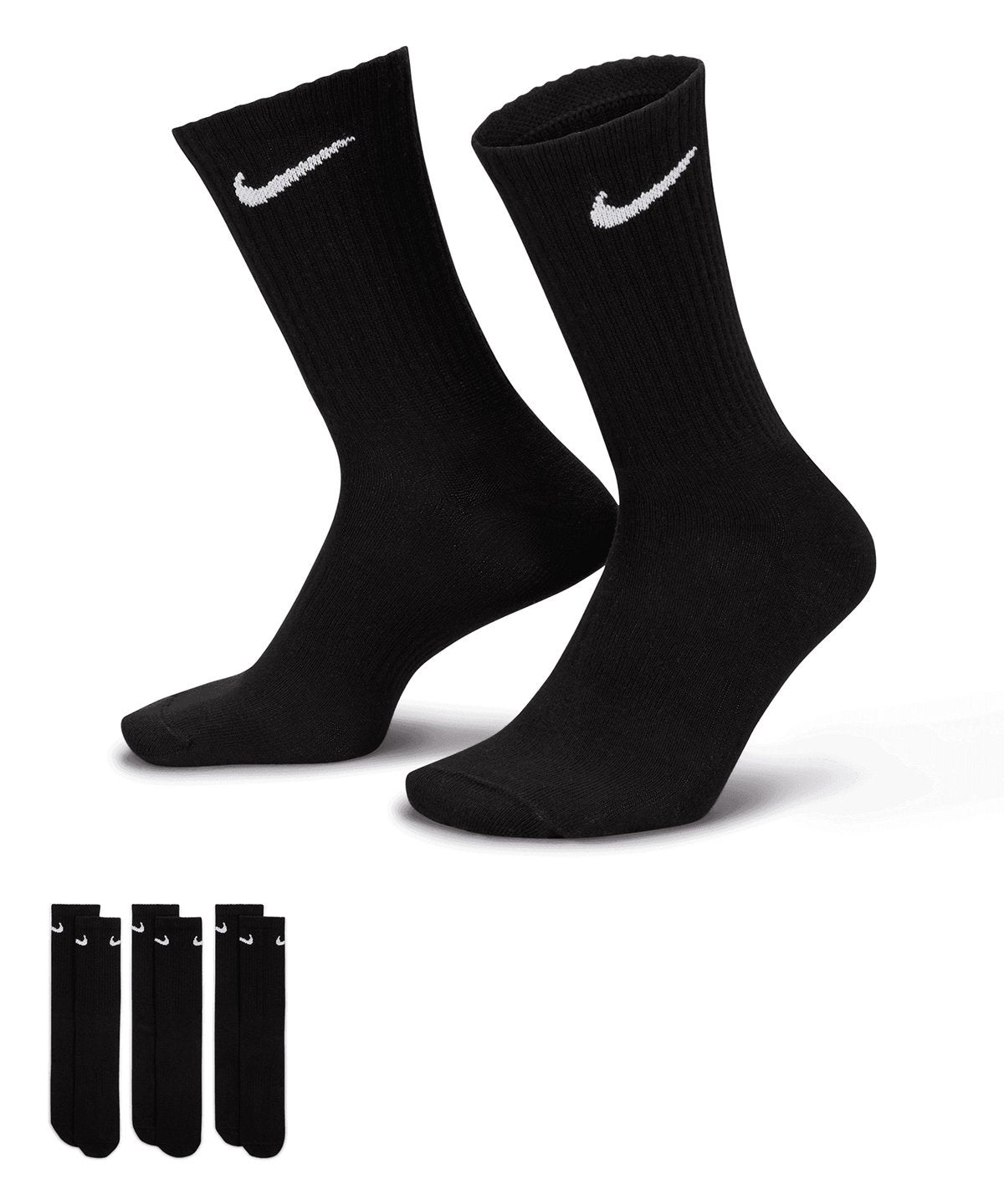 Nike SX7676 Everyday Lightweight Crew Socks (3 Pairs)