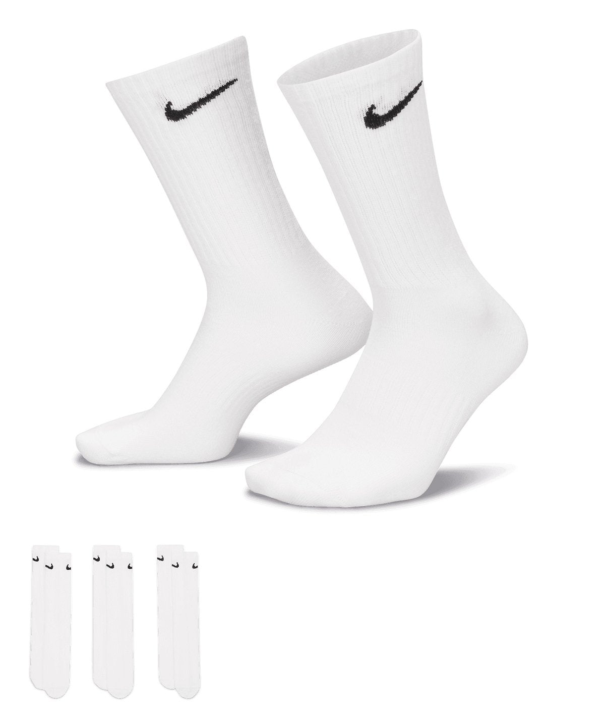 Nike SX7676 Everyday Lightweight Crew Socks (3 Pairs)