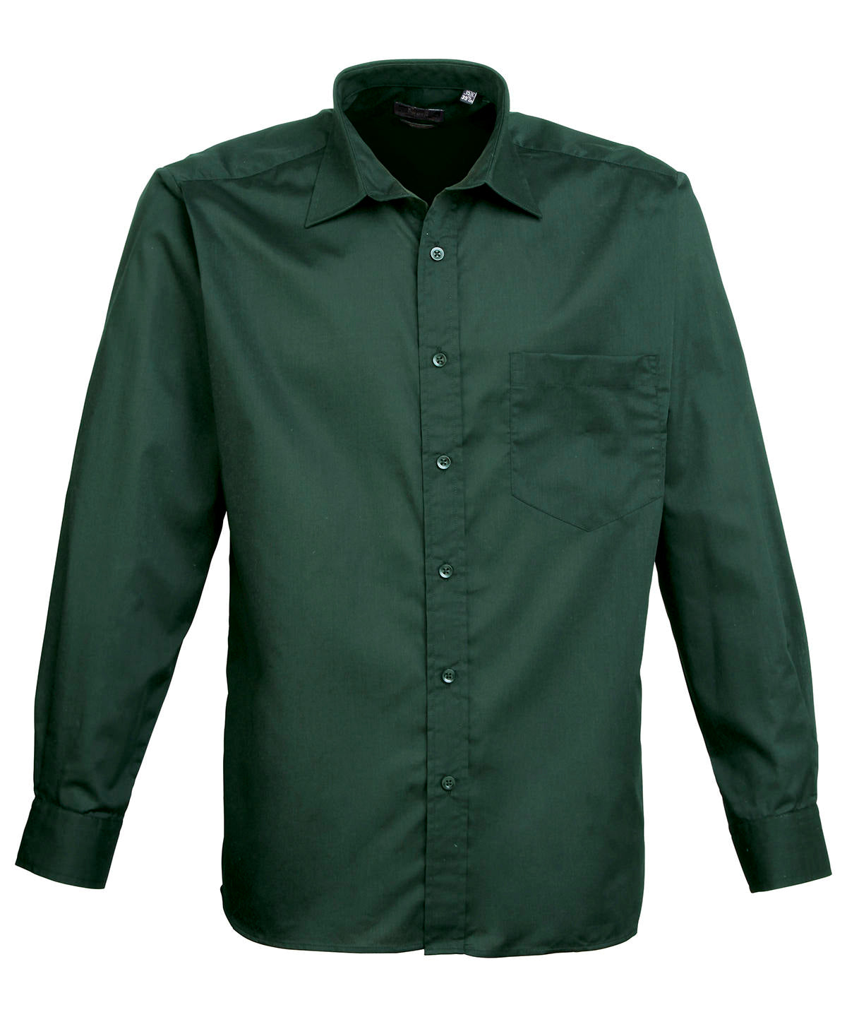 Premier Long Sleeve Poplin Shirt (PR200) Optional Colors - COOZO
