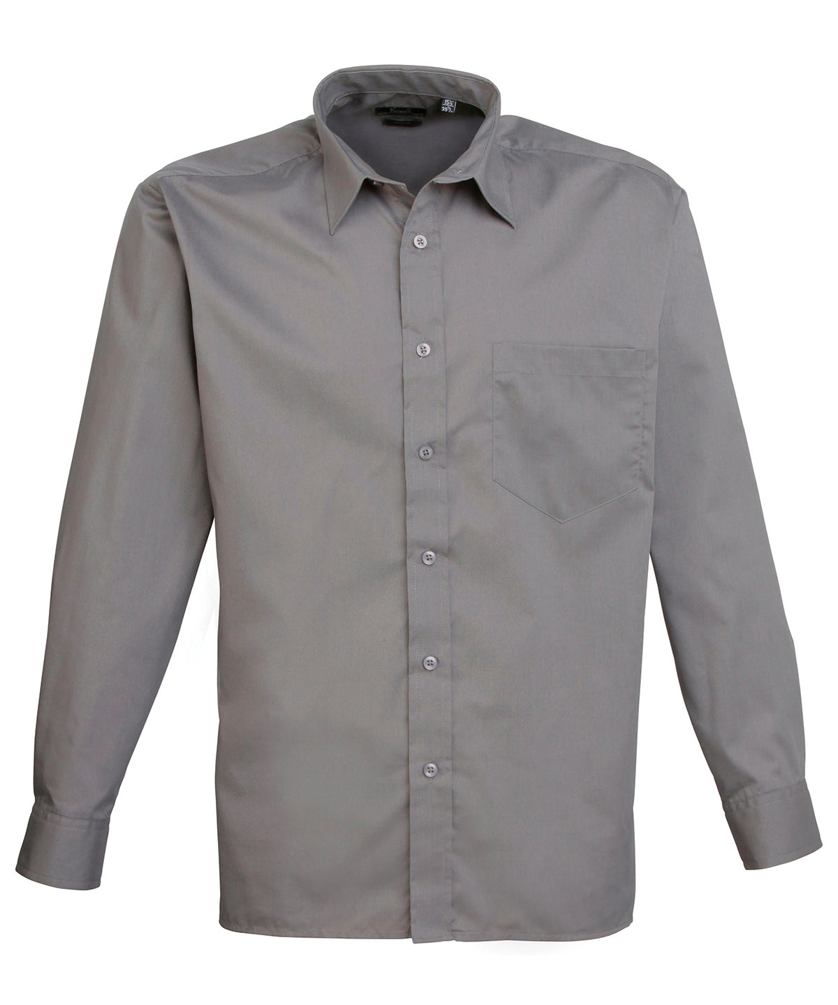 Premier Long Sleeve Poplin Shirt (PR200) Optional Colors - COOZO