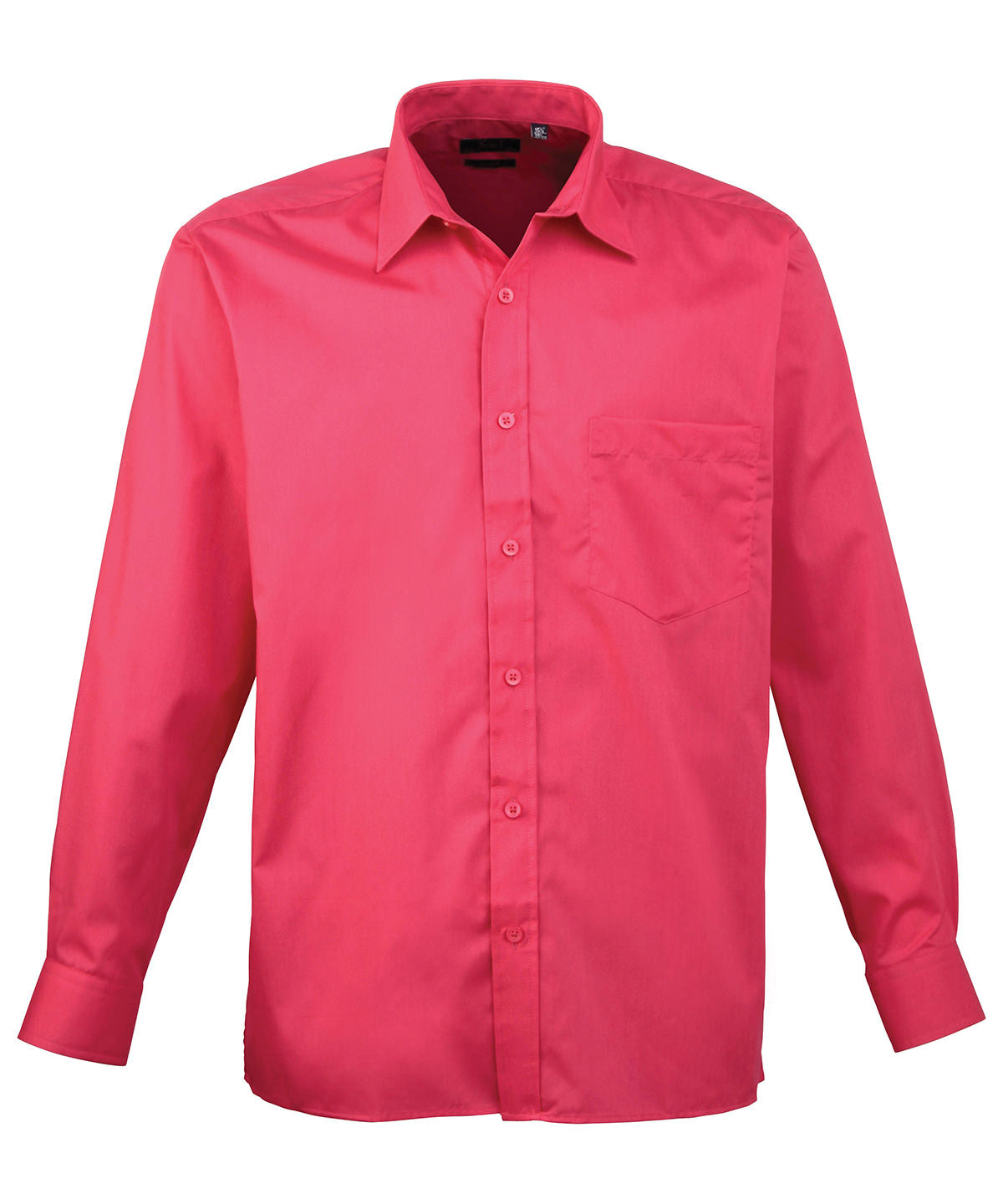 Premier Long Sleeve Poplin Shirt (PR200) Optional Colors - COOZO