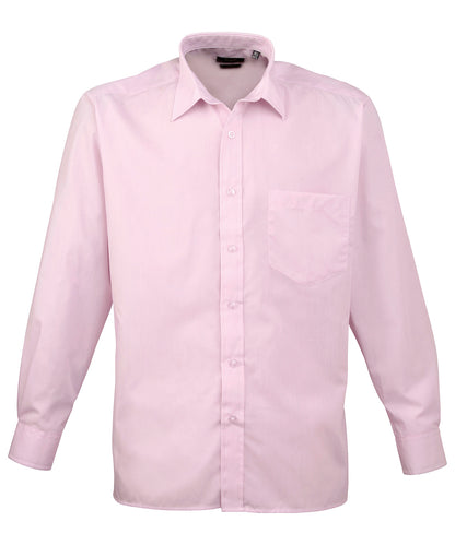 Premier Long Sleeve Poplin Shirt (PR200) Bright Colors - COOZO