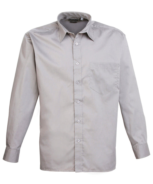 Premier Long Sleeve Poplin Shirt (PR200) Other Colors - COOZO