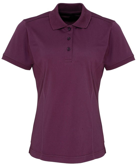 Premier Ladies Coolchecker Pique Polo Shirt Short Sleeve Quick Drying Polo PR616