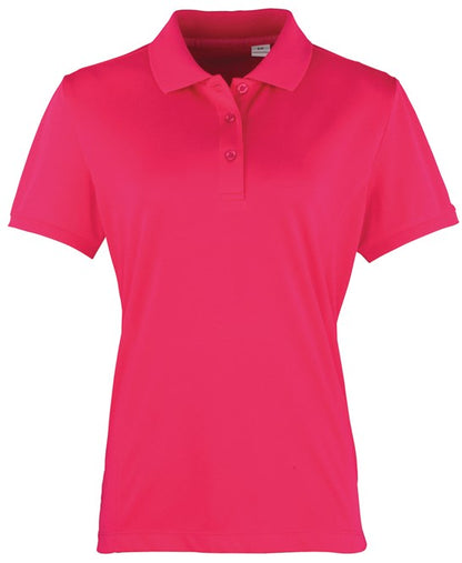 Premier Ladies Coolchecker Pique Polo Shirt Short Sleeve Quick Drying Polo PR616 - COOZO