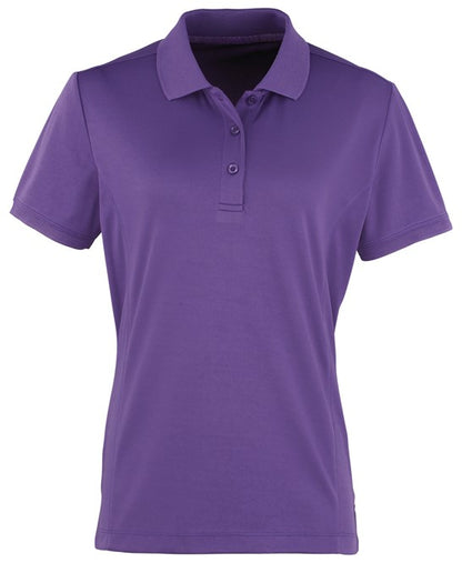 Premier Ladies Coolchecker Pique Polo Shirt Short Sleeve Quick Drying Polo PR616 - COOZO