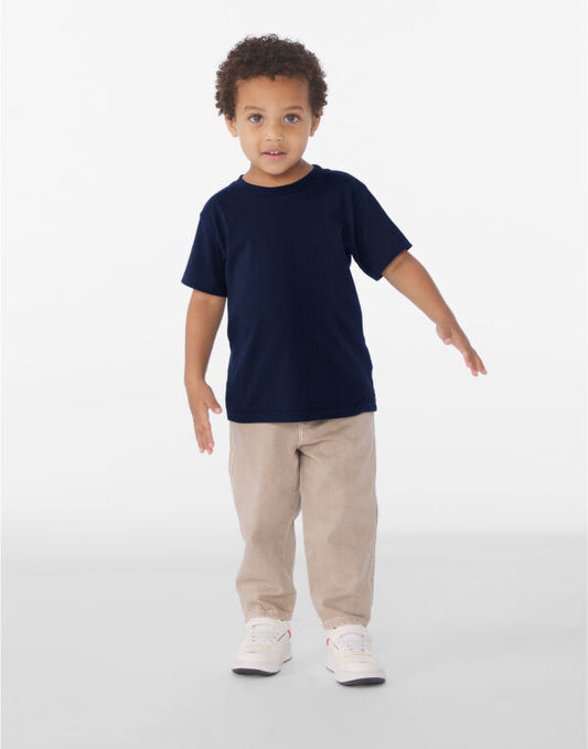Bella+Canvas CA3001T Baby Toddler Unisex Jersey Short Sleeve Tee 100% cotton Side-seamed - COOZO