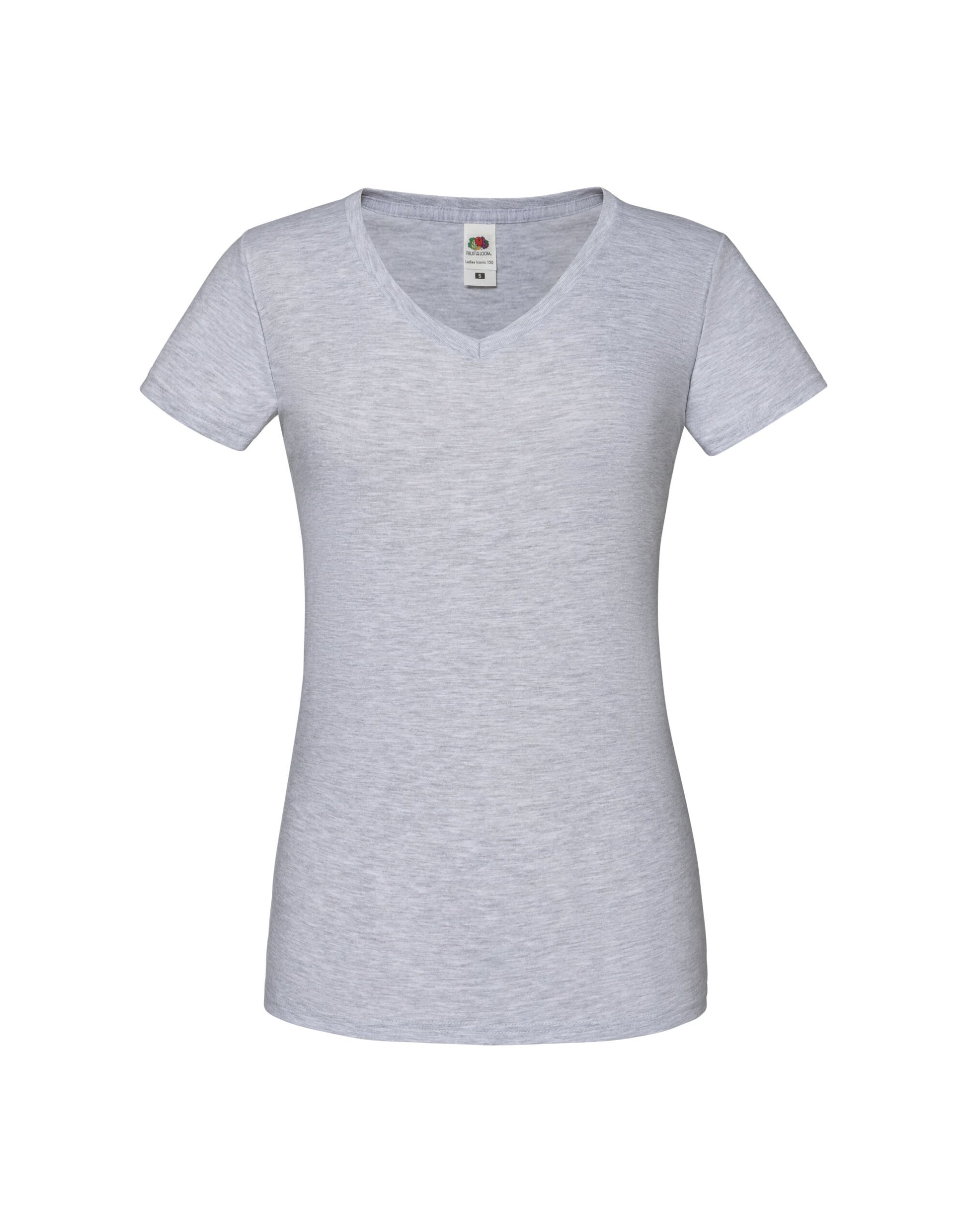 Fruit Of The Loom 61444 Ladies Iconic 150 V-Neck T-Shirt - COOZO
