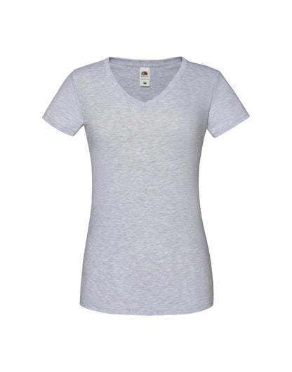 Fruit Of The Loom 61444 Ladies Iconic 150 V-Neck T-Shirt - COOZO