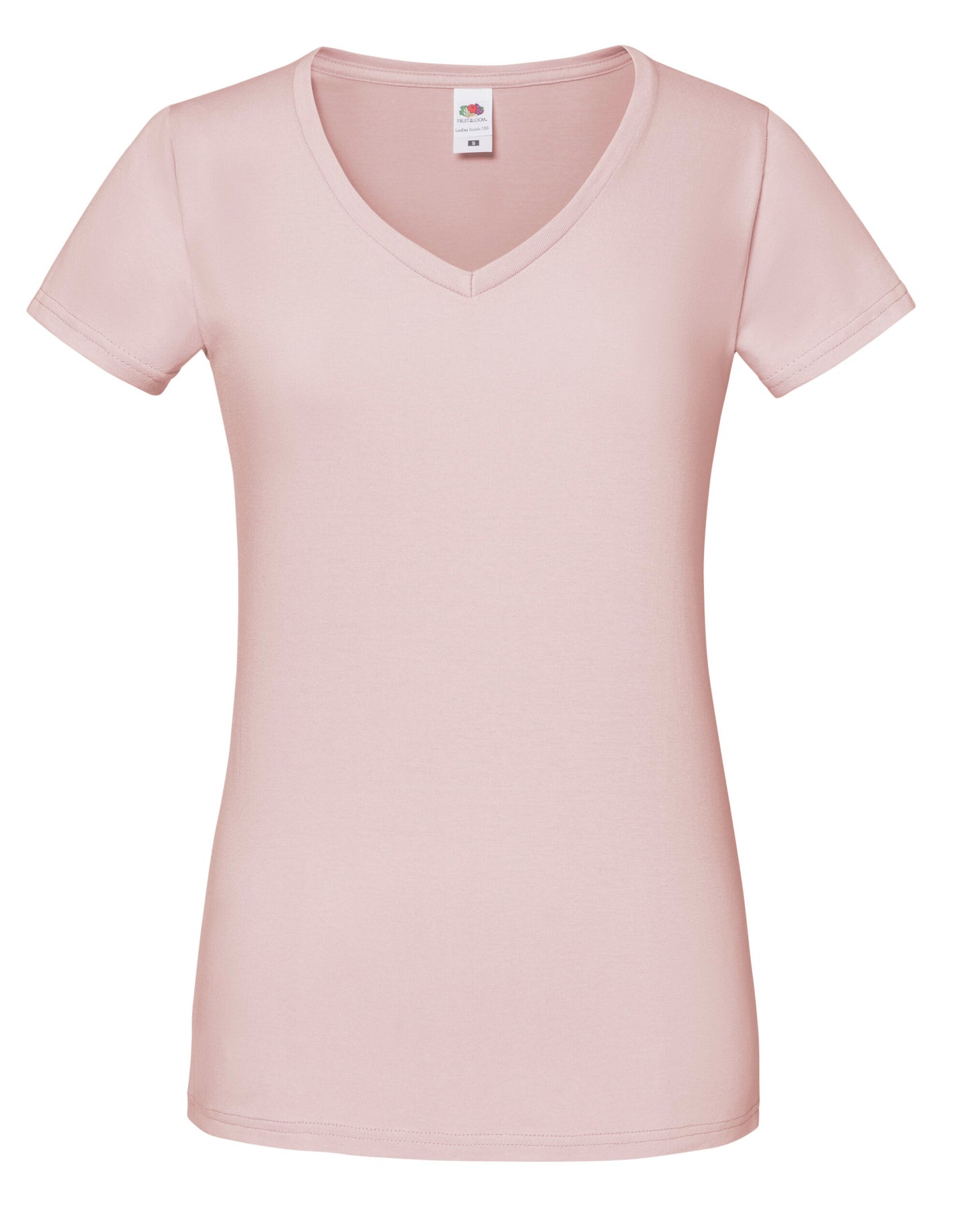 Fruit Of The Loom 61444 Ladies Iconic 150 V-Neck T-Shirt - COOZO
