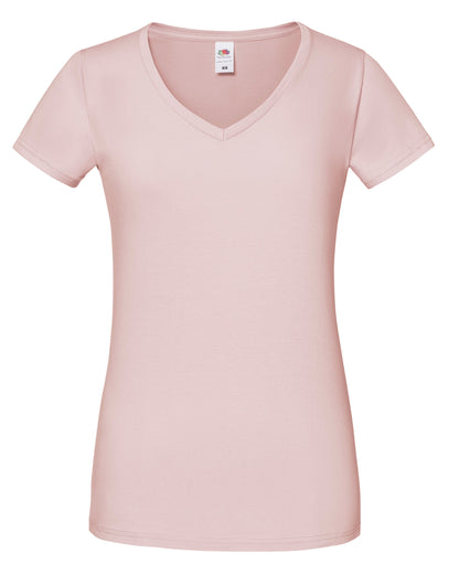 Fruit Of The Loom 61444 Ladies Iconic 150 V-Neck T-Shirt - COOZO