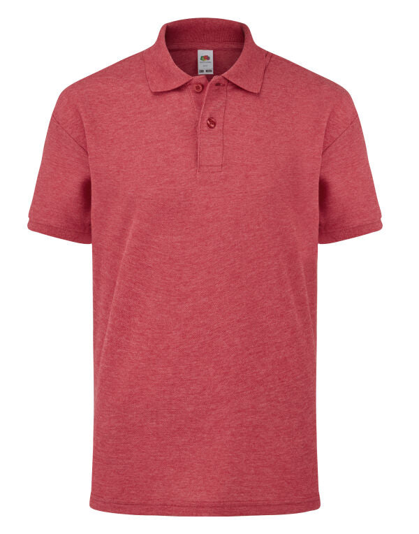 Fruit Of The Loom 63417 Kids 65/35 Polycotton Polo Shirt - COOZO