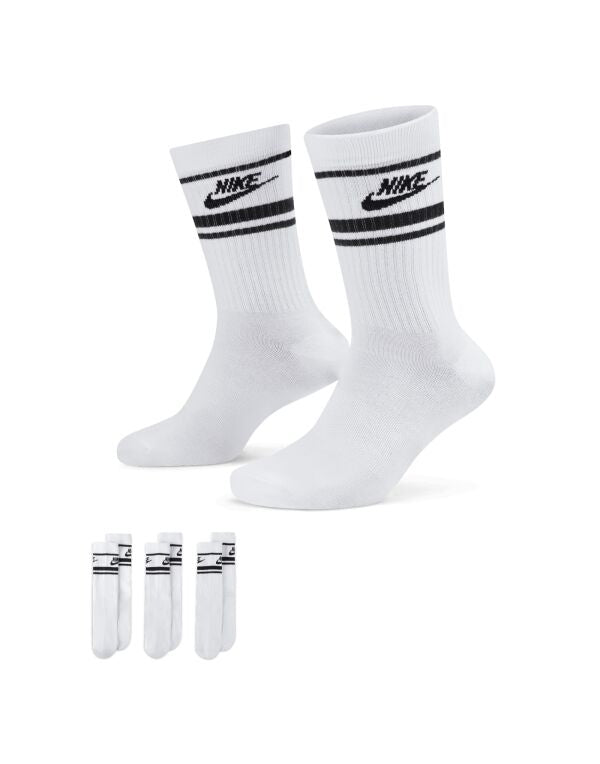 Nike DX5089 Sportswear Everyday Essential Crew Socks 3PR breathable soft stretchy fabric