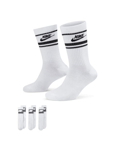 Nike DX5089 Sportswear Everyday Essential Crew Socks 3PR breathable soft stretchy fabric