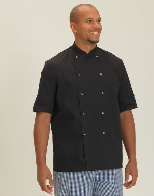 Dennys DD08CS Short Sleeve Chef's Jacket - COOZO
