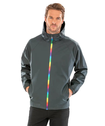 COOZO-Result Genuine Recycled Prism PU Waterproof Jacket