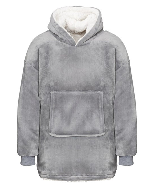 The Kids Ribbon oversized cosy reversible sherpa hoodie - COOZO