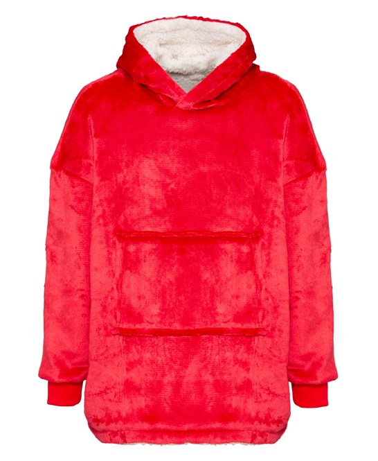 The Kids Ribbon oversized cosy reversible sherpa hoodie - COOZO
