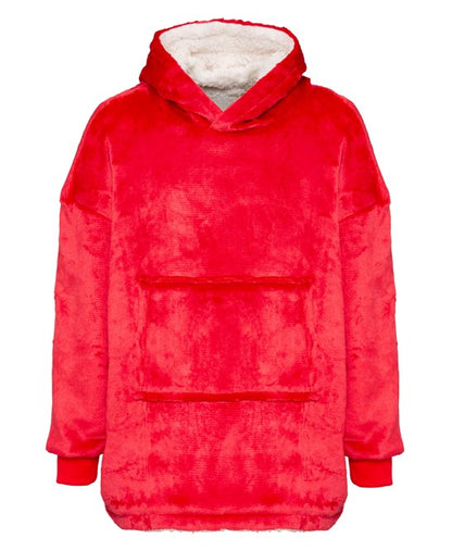 The Kids Ribbon oversized cosy reversible sherpa hoodie - COOZO