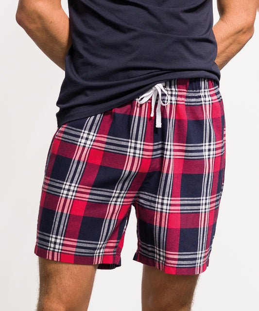 Mens Tartan Lounge Shorts - COOZO
