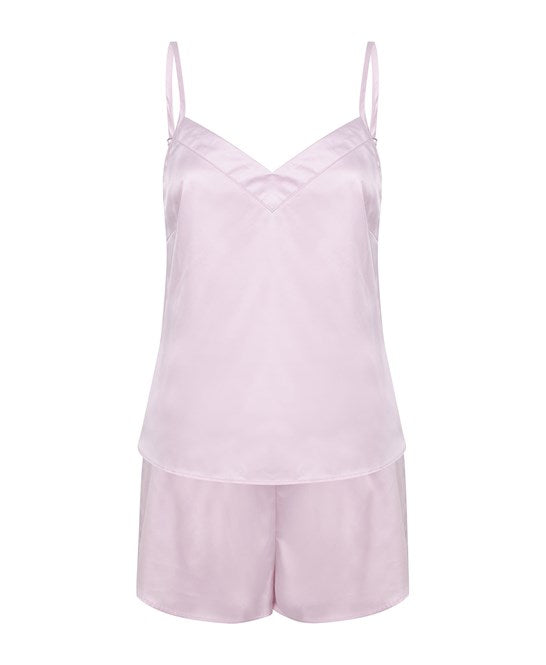 LADIES SATIN CAMI SHORT PYJAMAS - COOZO
