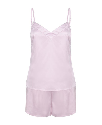 LADIES SATIN CAMI SHORT PYJAMAS - COOZO