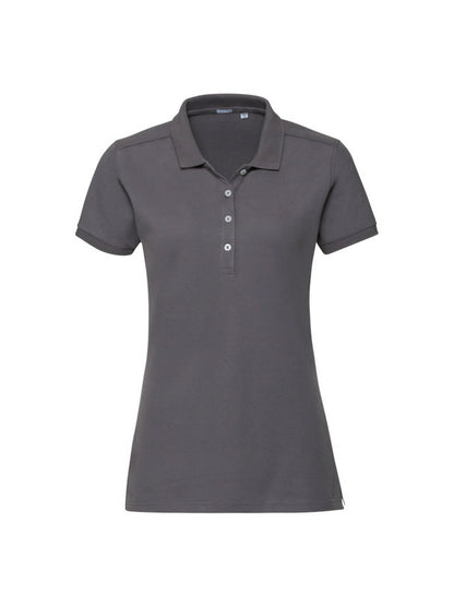 Russell 566F Ladies Stretch Cotton Polo Shirt - COOZO