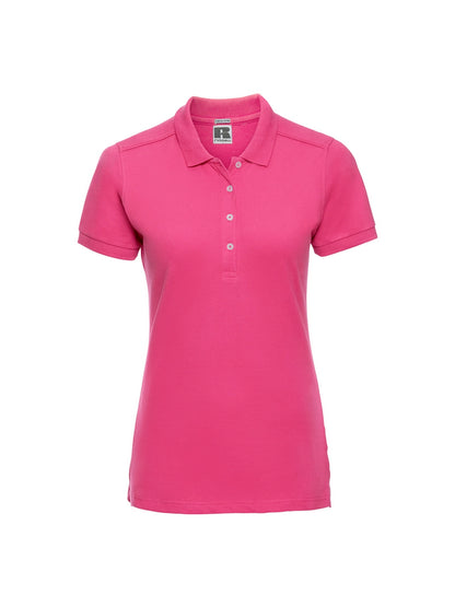 Russell 566F Ladies Stretch Cotton Polo Shirt - COOZO