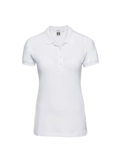 Russell 566F Ladies Stretch Cotton Polo Shirt - COOZO