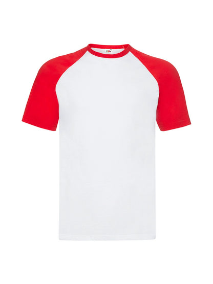 Fruit Of The Loom 61026 Adult Baseball Short Sleeved T-Shirt - COOZO