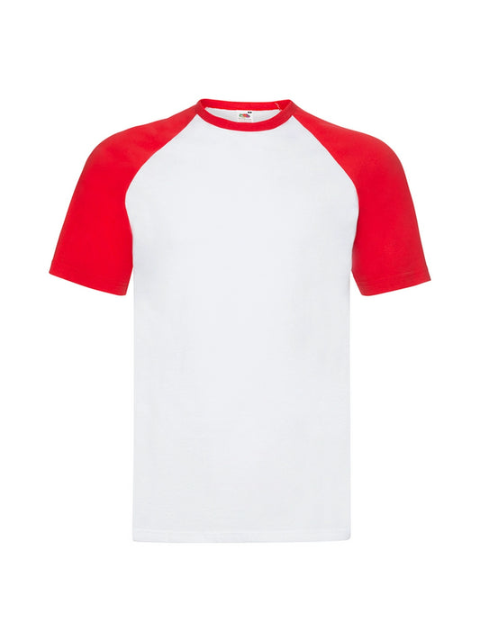Fruit Of The Loom 61026 Adult Baseball Short Sleeved T-Shirt - COOZO