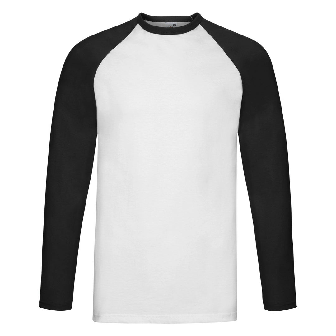 Fruit Of The Loom 61028 Adult Baseball Long Sleeve T-Shirt - COOZO