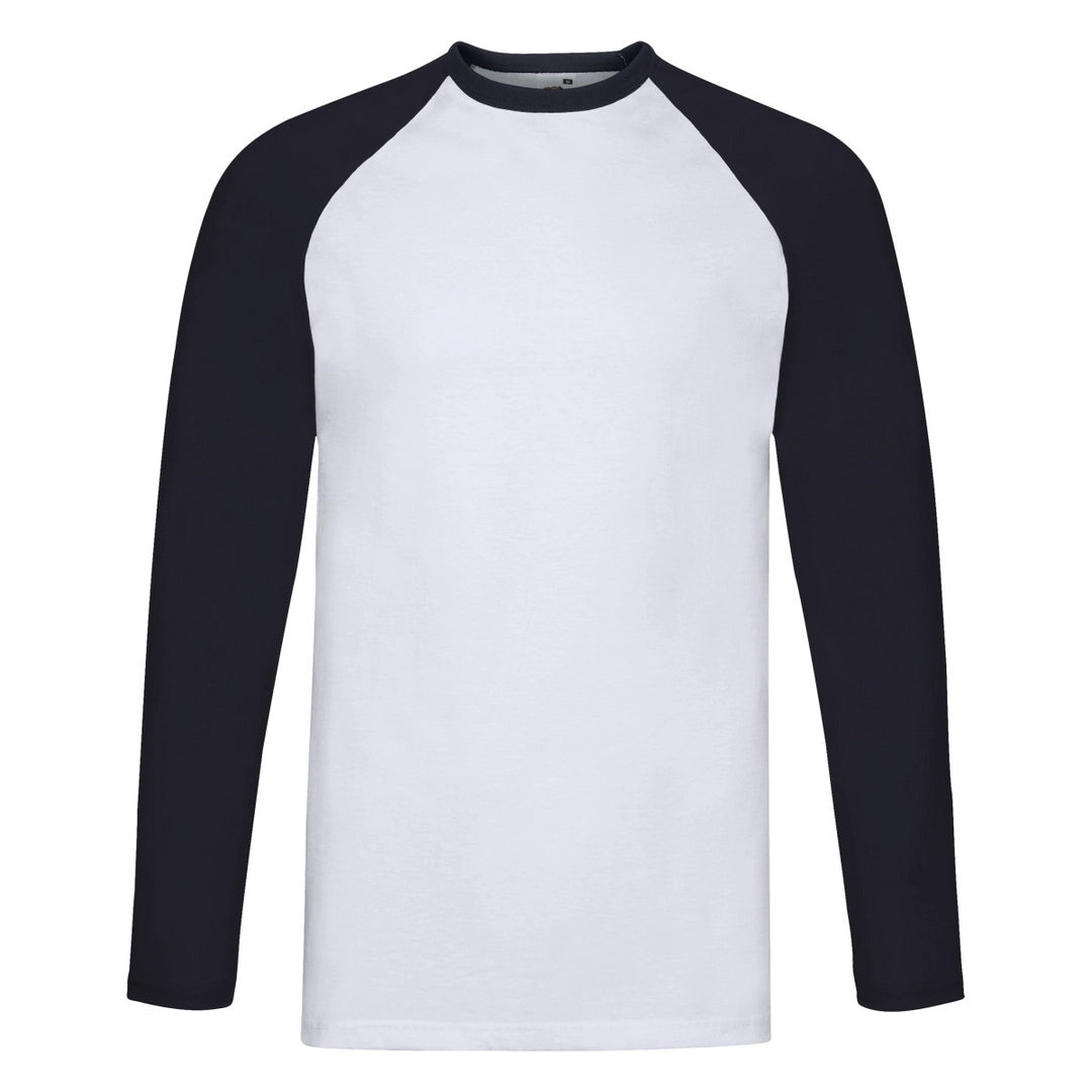 Fruit Of The Loom 61028 Adult Baseball Long Sleeve T-Shirt - COOZO