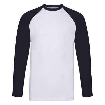 Fruit Of The Loom 61028 Adult Baseball Long Sleeve T-Shirt - COOZO