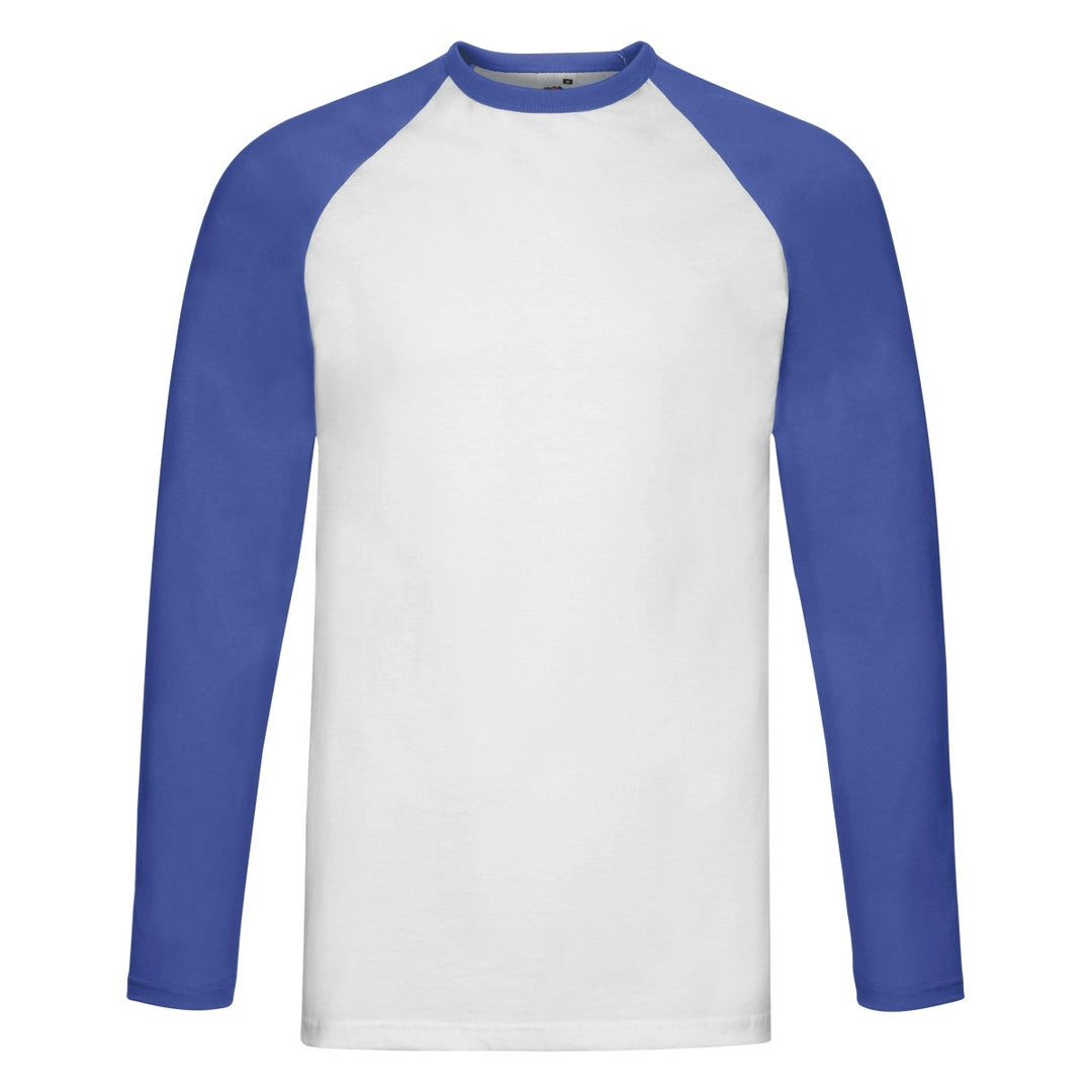 Fruit Of The Loom 61028 Adult Baseball Long Sleeve T-Shirt - COOZO